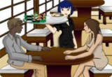 لعبة المطعم الياباني للنساء فقط
